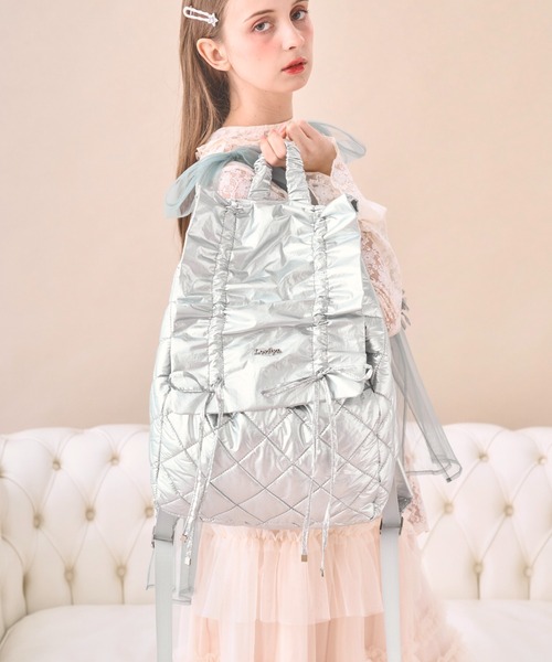 Lovilyn デイバック リュック ギャザーリボンバックパック