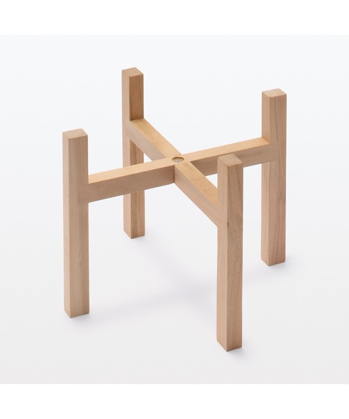 無印良品（MUJI） 木製スタンド 大 ペットフードボウル用 約20．5