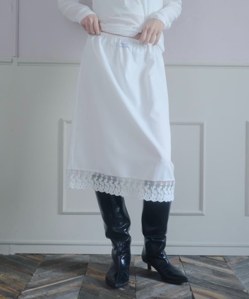 Smyeon スカート Antique lace midi skirt/アンティークレースミディ