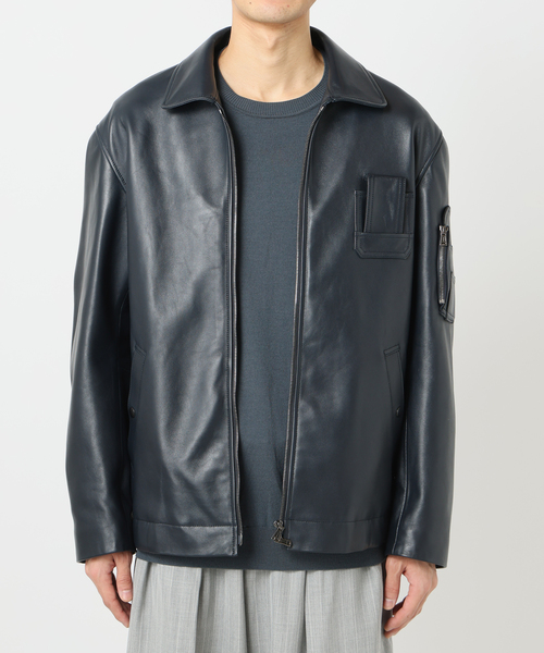EDIFICE コート ジャケット ETS.MATERIAUX(マテリオ) ラムレザー