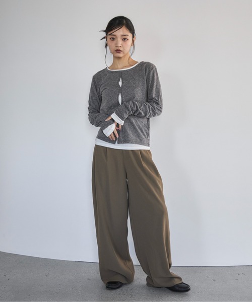 tシャツ シアーベロアドルマンTEE レディース feepur tシャツ シアーベロアロンTee レディース : ZOZOTOWN