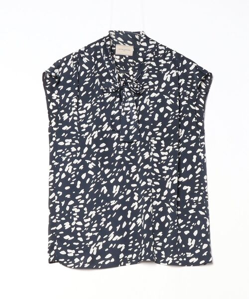 D*中様 送料込み　UNITED ARROWS ネイビー　ノースリーブブラウス UNITED ARROWS LTD. OUTLET｜<ASTRAET>サテン レギュラーカラー