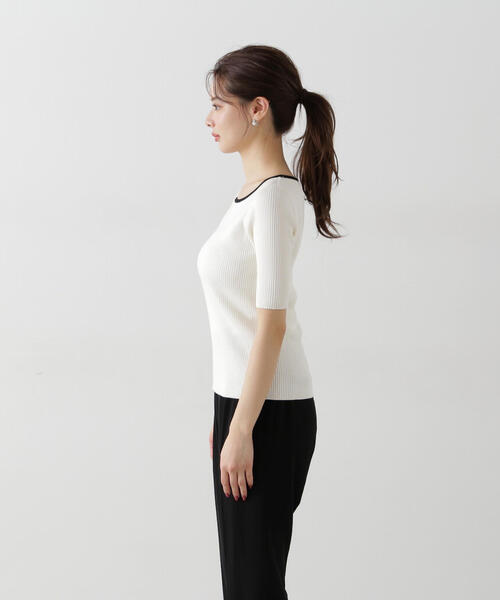 新品タグ付き　プロポーション　スプリングニットアンサンブル　バイカラー スプリングニットアンサンブル | PROPORTION BODY DRESSING