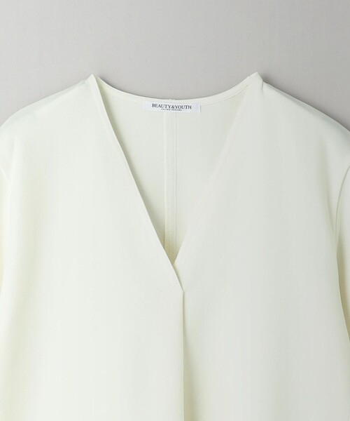 tシャツ 「WEB限定 Wardrobe DAILY MINIMAL」ペプラム Vネックプルオーバーカットソー レディース WEB限定 Wardrobe DAILY MINIMAL】ペプラム Vネックプルオーバー