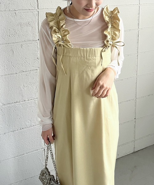 BAB（バブ） ワンピース 「S・Mサイズ展開」ギャザージャンパー