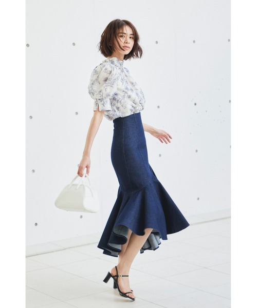 SNIDEL スナイデル　スカート GRYサイズ0 スナイデル SNIDEL ベルテッドストラクチャーミニスカート （GRY