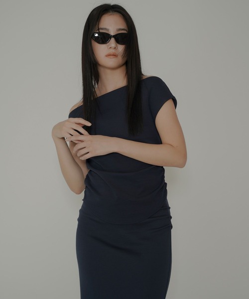 KINO THE KEI tシャツ 2WAY ドレープ プルオーバー
