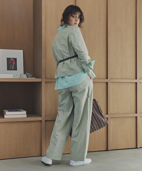 human woman（ヒューマンウーマン） パンツ 「3サイズ展開」綿麻