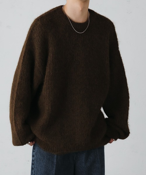 yume　Aニット　ダークブラウン epnok 長袖ニット MEDIUM ダークブラウン メンズ : ZOZOTOWN Yahoo!店