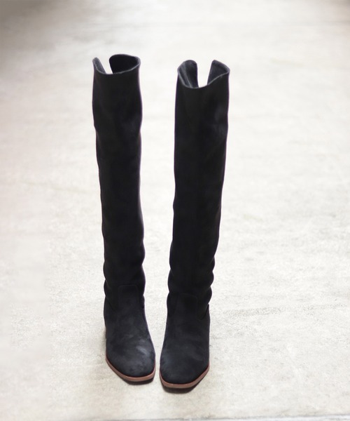 「SESTO」 ロングブーツ M ブラック レディース_画像3