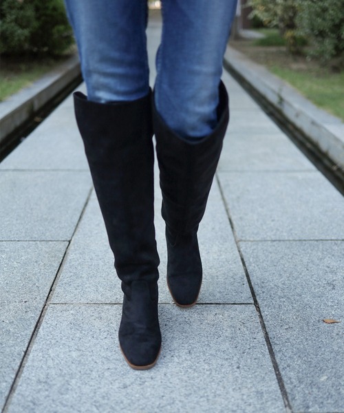 「SESTO」 ロングブーツ M ブラック レディース_画像6