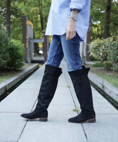 「SESTO」 ロングブーツ M ブラック レディース_画像9