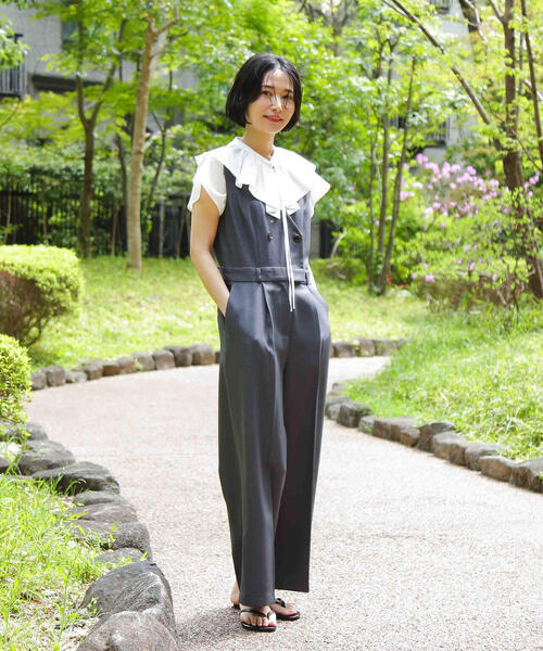 ブラウス シャツ サッカーラッフルリボンブラウス レディース N.Natural Beauty Basic ブラウス シャツ サッカーラッフル