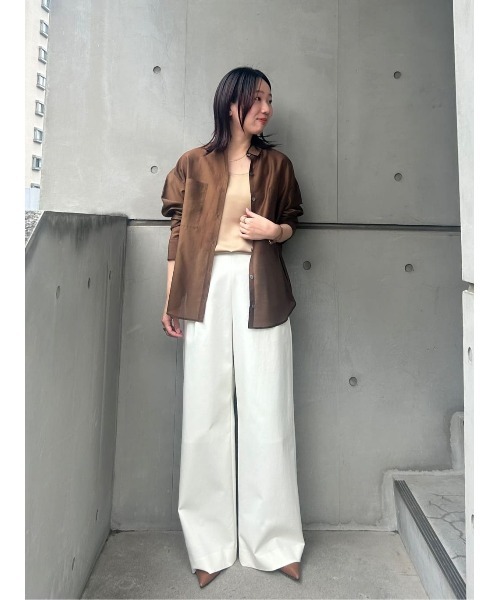 allureville（アルアバイル） ブラウス シャツ ナチュラルオーガンジー