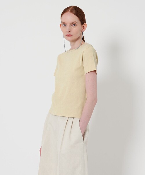 スティーブンアラン/Steven alan ラメ　テレコ　Tシャツ STEVEN ALAN tシャツ 「Steven Alan」ラメ テレコ Tシャツ
