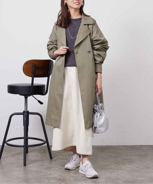 「Chez toi」 トレンチコート FREE グレイッシュベージュ レディース_画像2