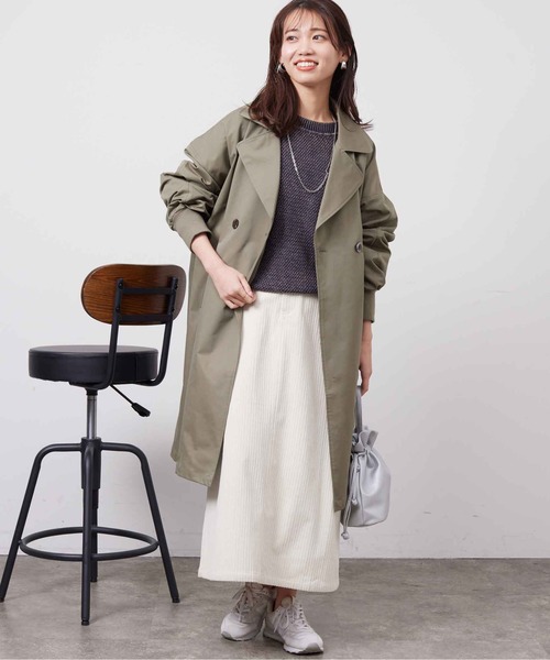 「Chez toi」 トレンチコート FREE グレイッシュベージュ レディース_画像3