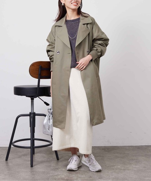 「Chez toi」 トレンチコート FREE グレイッシュベージュ レディース_画像4