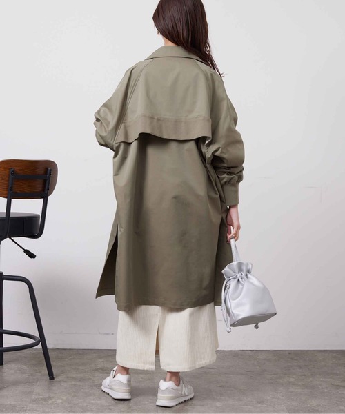 「Chez toi」 トレンチコート FREE グレイッシュベージュ レディース_画像8