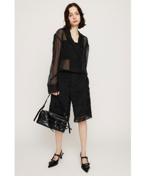 SLY（スライ） オールインワン SHEER TAILOR JUMPSUITS シアー