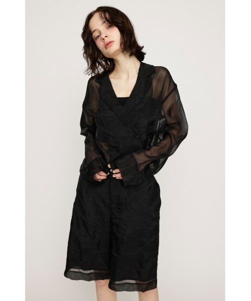 SLY（スライ） オールインワン SHEER TAILOR JUMPSUITS シアー