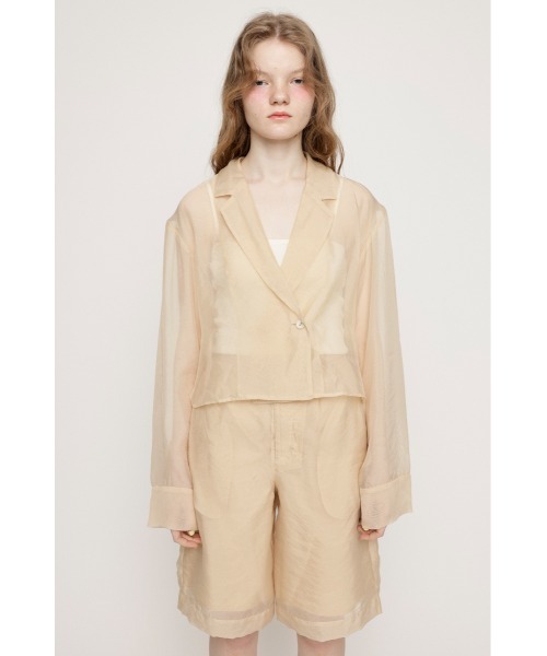 SLY（スライ） オールインワン SHEER TAILOR JUMPSUITS シアー 