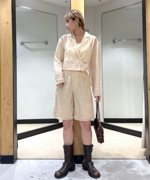 SLY（スライ） オールインワン SHEER TAILOR JUMPSUITS シアー 