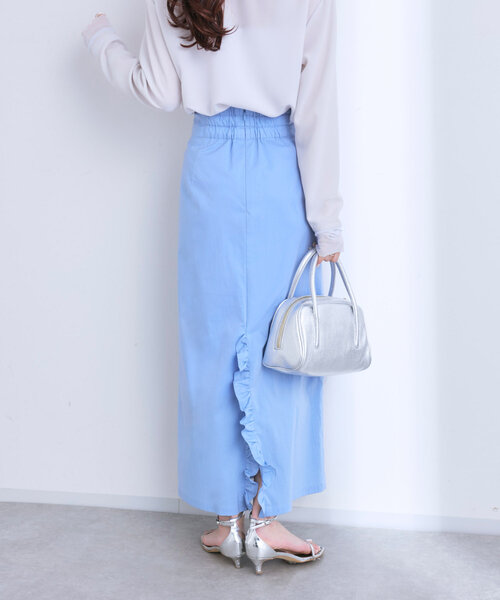 新品　La boutique BonBon ハイウエストナローマキシスカート La boutique BonBon（ラブティックボンボン）の「ハイウエスト