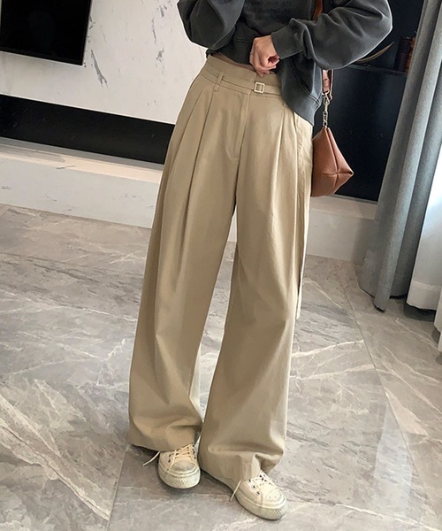 ベルト付きタックチノパンツ ベルト付きタックチノパンツ（チノパンツ）｜JOURNAL STANDARD