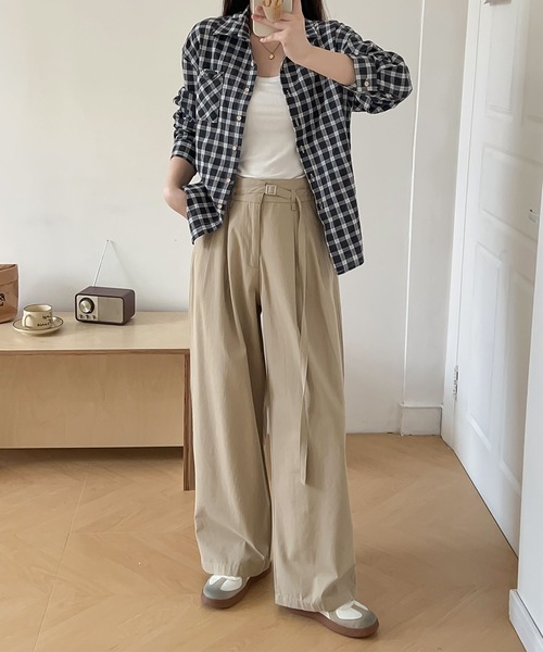 ベルト付きタックチノパンツ ベルト付きタックチノパンツ（チノパンツ）｜JOURNAL STANDARD