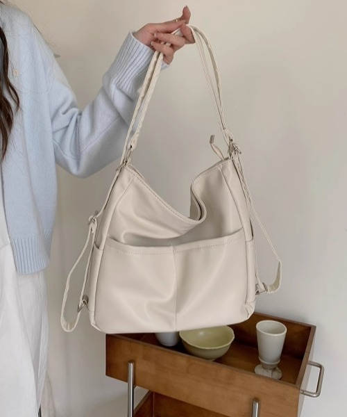 gossip!ロサンゼルス ショルダーバッグ バッグ レトロ風 大容量 3WAY