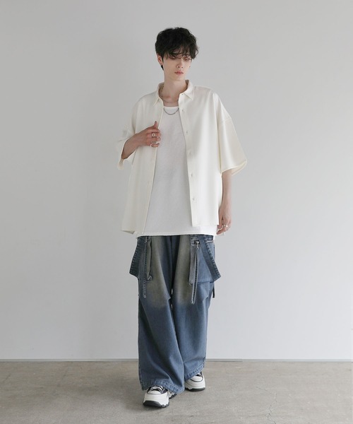 LILL タンクトップ ルーズシルエットサイドスリットアソート