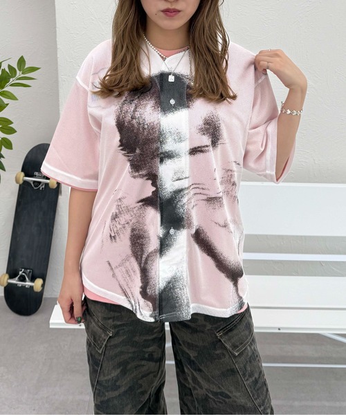 tシャツ グラフィックメッシュトップス レディース メンズ : ZOZOTOWN