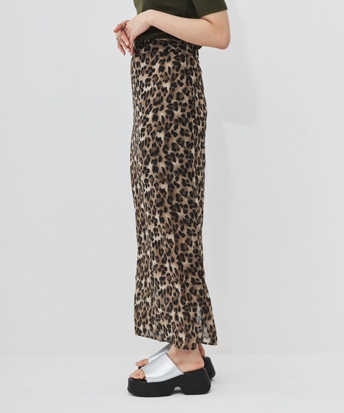 *DRIES VAN NOTEN* スパンコール付 ペンシルスカート レオパード DRIES VAN NOTEN* スパンコール付 ペンシルスカート レオパード
