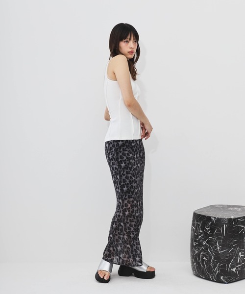 *DRIES VAN NOTEN* スパンコール付 ペンシルスカート レオパード DRIES VAN NOTEN* スパンコール付 ペンシルスカート レオパード