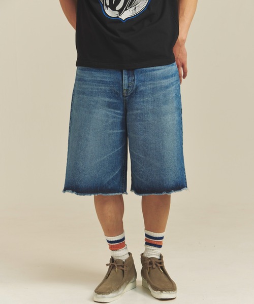Lee（リー） ワイドパンツ ジーンズ LEE-RIDER WIDE SHORTS メンズ
