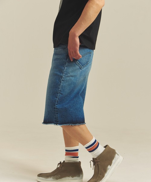 Lee（リー） ワイドパンツ ジーンズ LEE-RIDER WIDE SHORTS メンズ