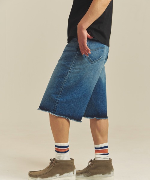 Lee（リー） ワイドパンツ ジーンズ LEE-RIDER WIDE SHORTS メンズ