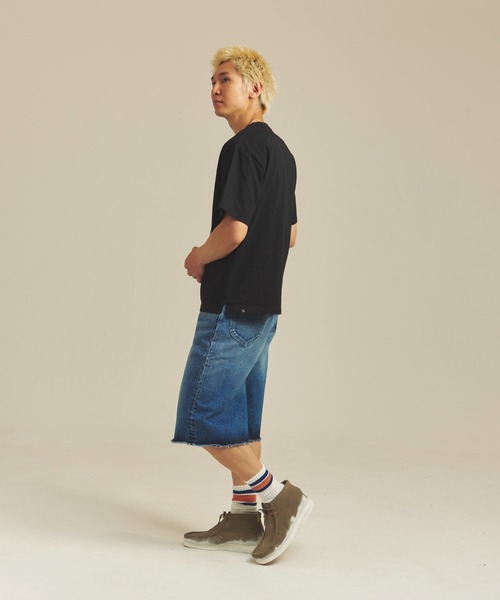 Lee（リー） ワイドパンツ ジーンズ LEE-RIDER WIDE SHORTS メンズ