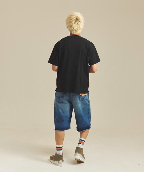 Lee（リー） ワイドパンツ ジーンズ LEE-RIDER WIDE SHORTS メンズ