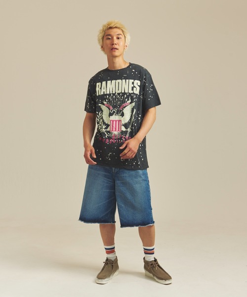 Lee（リー） ワイドパンツ ジーンズ LEE-RIDER WIDE SHORTS メンズ