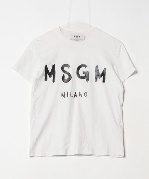 「MSGM」 半袖Tシャツ S ホワイト レディース