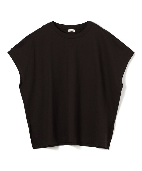 tシャツ ファインコットン ワイドクルーネックプルオーバー レディース GALERIE VIE tシャツ ファインコットン ワイドクルーネックプル