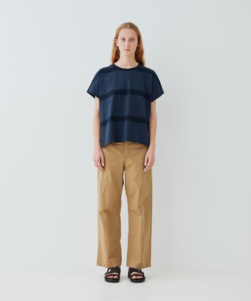 GALERIE VIE tシャツ ファインコットン ワイドクルーネックプル
