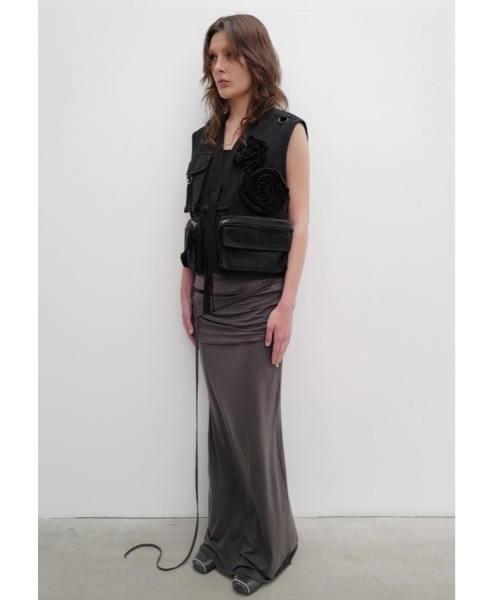 OPEN Yy ベスト ジレ OPEN YY/オープンワイワイ/APPLIQUE CARGO VEST