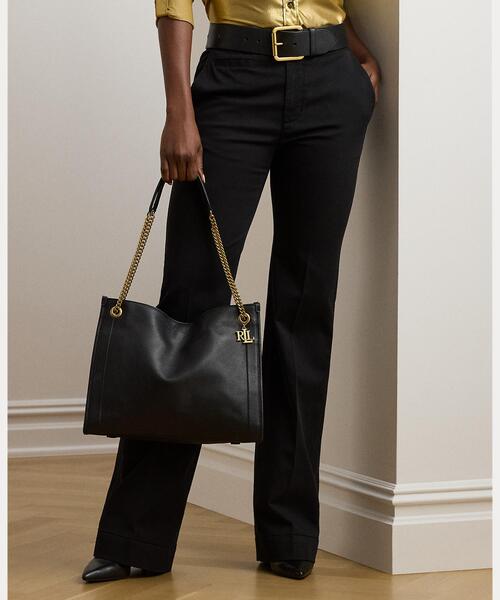 2WAY仕様★Lauren Ralph Lauren★レザー Bradley トートバッグ LAUREN RALPH トートバッグ ペブルド レザー ラージ Bradley