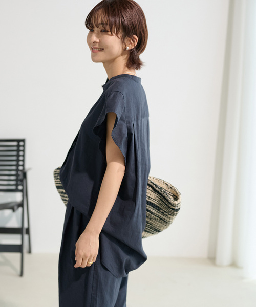 JOURNAL STANDARD relume ショートスリーブブラウス JOURNAL STANDARD relume｜ギャザーネックショートスリーブ