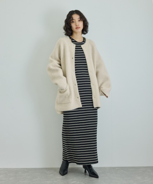 ADAM ET ROPE'（アダムエロペ） ニットカーディガン FREE オフホワイト