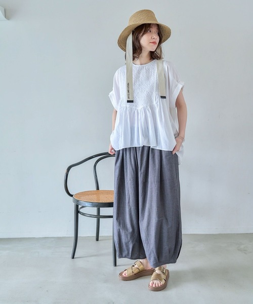 ◆◆オレです◆◆浴衣リメイク／バルーンパンツ／チユチック／セットアップ セール】【撥水加工・接触冷感・速乾・UVカット】らくらく