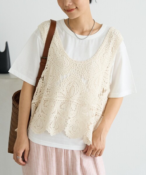 FREAK'S STORE tシャツ 「セットアイテム」レースベスト Tシャツ